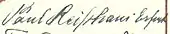 signature de Hermann Paul Reißhaus