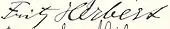 signature de Fritz Herbert