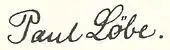 signature de Paul Löbe