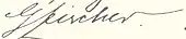 signature de Gustav Adolf Fischer (homme politique)