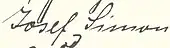 signature de Josef Simon