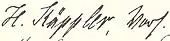 signature de Hermann Käppler