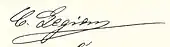 signature de Carl Legien