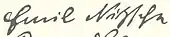 signature d'August Emil Nitzsche