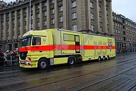Unité ambulancière, à col-de-cygne (République tchèque).