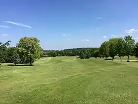 Vue du parcours "Le Vallon" au Golf de Hulencourt