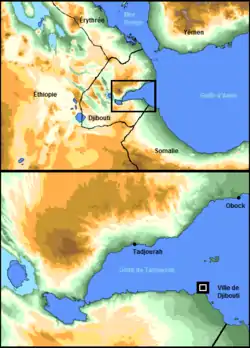 Carte du Golfe de Tadjourah