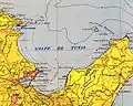 Golfe de Tunis : carte topographique