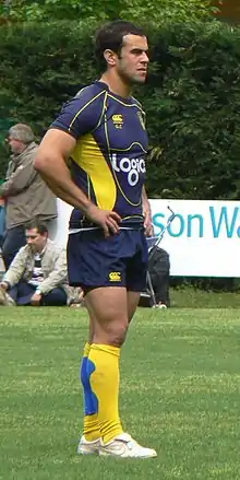 Gonzalo Canale s'entraîne avec l'ASM Clermont Auvergne en mai 2010.