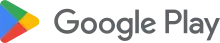 Logo de Google Play depuis juillet 2022.