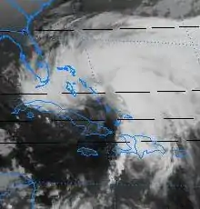 L'ouragan Gordon au-dessus d'Haïti, le 14 septembre à 20h16 UTC