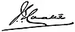 Signature de Gordon Coates