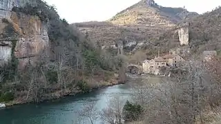 Le moulin de Corp dans les gorges de la Dourbie.