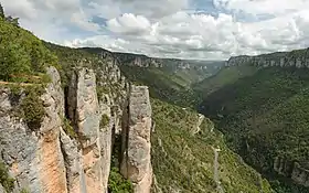 Les gorges de la Jonte, depuis le balcon du vertige.