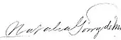 signature de Natalia Górriz