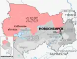 Novossibirsk est découpé dans 4 circonscriptions.