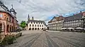 La place de l'hotel e ville de Goslar. Juin 2022.