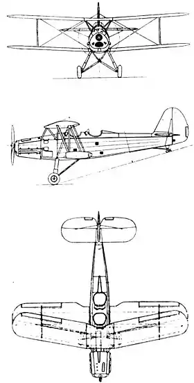 vue en plan de l’avion