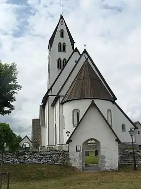 L'église médiévale de Gothem, sur l'île de Gotland.