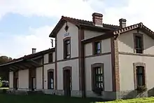 L'ancienne gare de Gouarec.