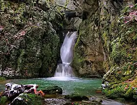 Cascade du Gour de Conche sur le Todeur à Myon.