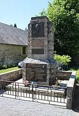 Monument hommage aux brigadistes corréziens.