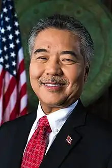 David Ige, gouverneur d'Hawaï depuis 2014.