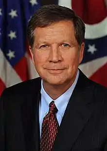 John Kasich, gouverneur de l'Ohio depuis 2011, représentant de l'Ohio de 1983 à 2001.