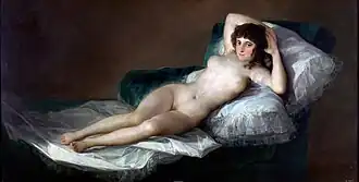 La Maja nue par Goya.