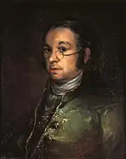 Francisco de Goya, Autoportrait aux lunettes (vers 1800).