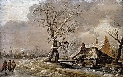 Hiver sur le fleuve (1627)Collection privée.