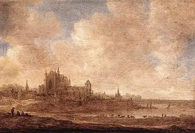 Vue de Leyde, 1643.