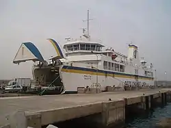 Le ferry en partance pour Gozo