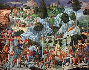 Fresque de la Chapelle des Mages de Benozzo Gozzoli.