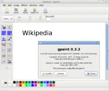 Description de l'image Gpaint-0.3.3-ubuntu.png.