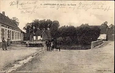 Carte postale du village avant 1914.