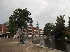 Gracht dans la ville allemande de Nordhorn