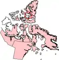 Ile Graham, (Nunavut en rose)