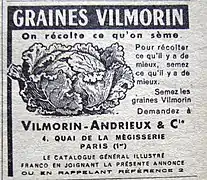 Graines Vilmorin 1930