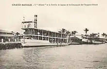 L'Adjamé et la flottille de lagune de la Compagnie des Chargeurs Réunis, v.1905.