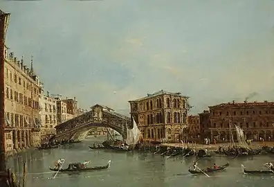 Le Grand Canal avec le Pont du Rialtovers 1754, Museum of the Shenandoah ValleyVirginia