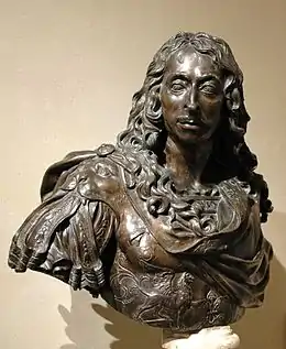 Grand Condé du sculpteur français Antoine Coysevox en 1688 au musée du Louvre.