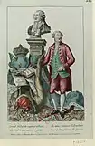 Eau-forte anonyme représentant Jacques Necker tenant une corne d'abondance, 1781.