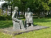 Repos après le travail / Grand-père grand-mère (1987, les grands-parents de la sculptrice), Klarenbeek.