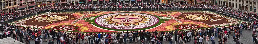 Le tapis de fleurs en 2018.