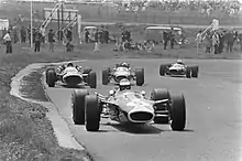 Siffert devancé par Clark au Grand Prix des Pays-Bas 1967.