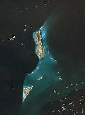 Photo du satellite Terra des îles Grand Turk et Salt Cay