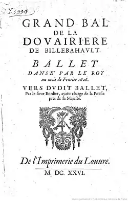 Image illustrative de l’article Grand Bal de la douairière de Billebahaut