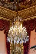 Lustre du Second Empire de style néo-baroque dans les appartements de Napoléon III au Palais du Louvre