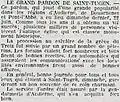 Le Grand pardon de Saint-Tugen décrit en 1924 dans La Dépêche de Brest et de l'Ouest).